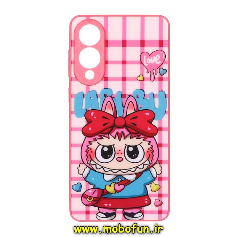 قاب گوشی Galaxy S25 Edge سامسونگ پشت طلق فانتزی براق محافظ لنزدار طرح لبوبو کد 95916