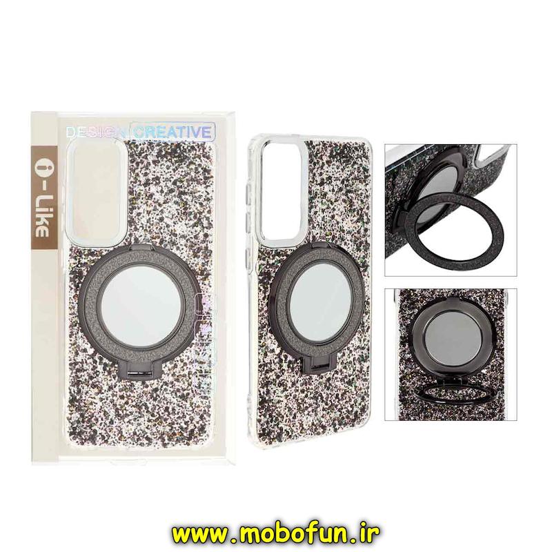 قاب گوشی Galaxy S25 Edge سامسونگ اورجینال i Like رزینی HARD مگ سیف دار استندشو کد 95926