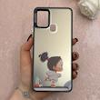 قاب گوشی Galaxy A21S سامسونگ So CooL سوکول اورجینال فانتزی دور مات دکمه کرومی طرح دخترونه کد 113129