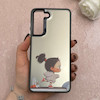 قاب گوشی Galaxy S21 FE سامسونگ So CooL سوکول اورجینال فانتزی دور مات دکمه کرومی طرح دخترونه کد 113173