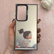 قاب گوشی Galaxy S23 Ultra سامسونگ So CooL سوکول اورجینال فانتزی دور مات دکمه کرومی طرح دخترونه کد 113179