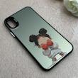قاب گوشی iPhone X / iPhone XS آیفون So CooL سوکول اورجینال فانتزی دور مات دکمه کرومی طرح دخترونه کد 113192