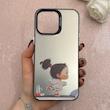 قاب گوشی iPhone 14 Pro Max آیفون So CooL سوکول اورجینال فانتزی دور مات دکمه کرومی طرح دخترونه کد 113205
