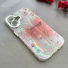 قاب گوشی iPhone 17 آیفون فانتزی ماربل لاکچری کرومی محافظ لنزدار اکلیلی طرح گل کد 113938