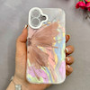 قاب گوشی iPhone 17 آیفون فانتزی ماربل لاکچری کرومی محافظ لنزدار اکلیلی طرح پروانه کد 113944