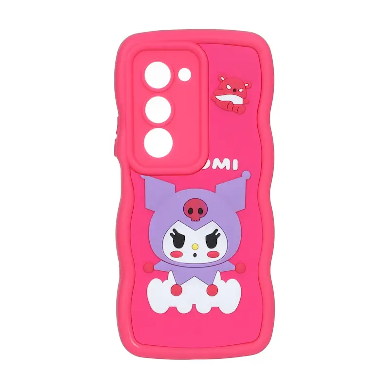 قاب گوشی Redmi 15 4G شیائومی سیلیکونی سولید SOLID منحنی عروسکی طرح کرومی کد 113098