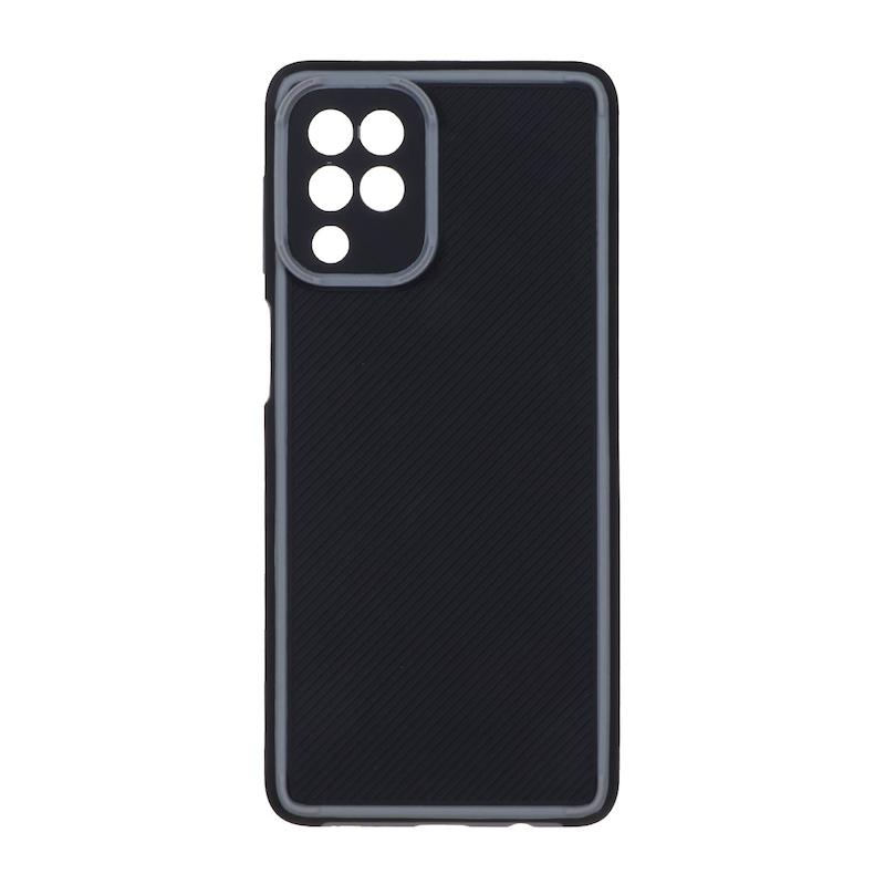 قاب گوشی Galaxy M62 / Galaxy F62 سامسونگ طرح کربنی Hard کبریتی محافظ لنز دار طوسی کد 113062