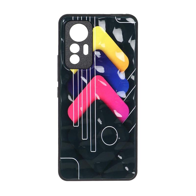 قاب گوشی Xiaomi 12 Lite شیائومی فانتزی پافر الماسی براق محافظ لنز دار کد 96013