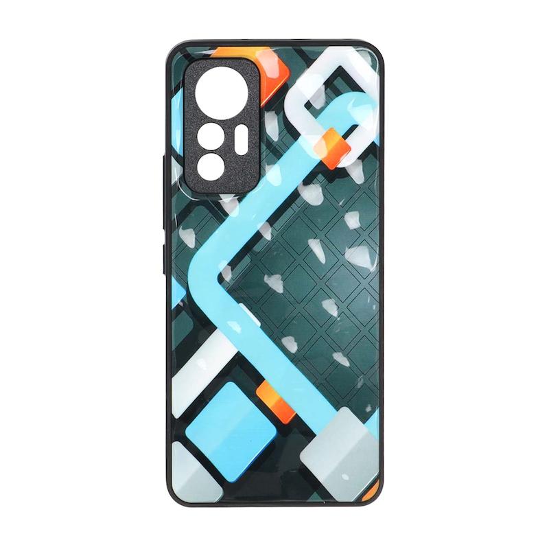 قاب گوشی Xiaomi 12 Lite شیائومی فانتزی پافر الماسی براق محافظ لنز دار کد 96016