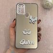 قاب گوشی Galaxy A11 / M11 سامسونگ اورجینال SO COOL سوکول طرح دار نگین برجسته محافظ لنزدار دکمه کرومی مشکی کد 113831
