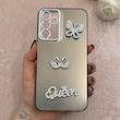 قاب گوشی Galaxy A15 سامسونگ اورجینال SO COOL سوکول طرح دار نگین برجسته محافظ لنزدار دکمه کرومی مشکی کد 113872