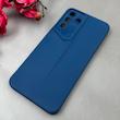قاب گوشی Galaxy A36 سامسونگ سری Porsche Design سیلیکونی ژله ای محافظ لنز دار آبی کد 114167