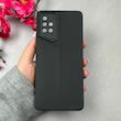قاب گوشی Galaxy A71 سامسونگ سری Porsche Design سیلیکونی ژله ای محافظ لنز دار مشکی کد E69-114179