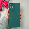 قاب گوشی Galaxy A71 سامسونگ سری Porsche Design سیلیکونی ژله ای محافظ لنز دار سبز کد 114182