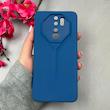 قاب گوشی Redmi Note 8 Pro شیائومی سری Porsche Design سیلیکونی ژله ای محافظ لنز دار آبی کد E69-114213
