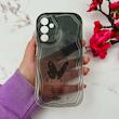 قاب گوشی Galaxy A15 سامسونگ بالشتی لاکچری LUXURY محافظ لنزدار طرح پروانه کیوت کد 114311