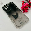 قاب گوشی Galaxy A12 / M12 سامسونگ بالشتی لاکچری LUXURY محافظ لنزدار طرح پروانه کیوت کد 114337
