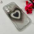 قاب گوشی Galaxy A56 سامسونگ بالشتی لاکچری LUXURY محافظ لنزدار طرح قلب کیوت کد 114438