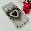 قاب گوشی Galaxy A30S / Galaxy A50S / Galaxy A50 سامسونگ بالشتی لاکچری LUXURY محافظ لنزدار طرح قلب کیوت کد 114452