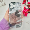 قاب گوشی iPhone 17 Pro Max آیفون بالشتی لاکچری LUXURY محافظ لنزدار طرح پروانه کیوت کد E20-114464