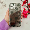 قاب گوشی iPhone 16 Pro Max آیفون بالشتی لاکچری LUXURY محافظ لنزدار طرح گل کیوت کد E20-114468