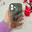 قاب گوشی iPhone 16 آیفون بالشتی لاکچری LUXURY محافظ لنزدار طرح پروانه کیوت کد E20-114483