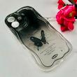 قاب گوشی iPhone 16 آیفون بالشتی لاکچری LUXURY محافظ لنزدار طرح پروانه کیوت کد E20-114483