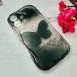 قاب گوشی iPhone 16 آیفون بالشتی لاکچری LUXURY محافظ لنزدار طرح پروانه کیوت کد E20-114486