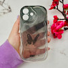 قاب گوشی iPhone 17 آیفون بالشتی لاکچری LUXURY محافظ لنزدار طرح پروانه کیوت کد 114491