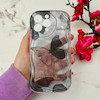 قاب گوشی iPhone 15 Pro Max آیفون بالشتی لاکچری LUXURY محافظ لنزدار طرح پروانه کیوت کد 114515