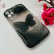 قاب گوشی iPhone 11 Pro Max آیفون بالشتی لاکچری LUXURY محافظ لنزدار طرح پروانه کیوت کد 114543