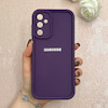 قاب گوشی Galaxy A14 سامسونگ سیلیکونی ژله ای Solid محافظ لنزدار بنفش تیره کد 115008