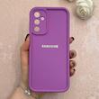 قاب گوشی Galaxy A14 سامسونگ سیلیکونی ژله ای Solid محافظ لنزدار بنفش کد 115012