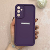 قاب گوشی Galaxy A24 سامسونگ سیلیکونی ژله ای Solid محافظ لنزدار بنفش تیره کد 115020