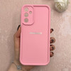 قاب گوشی Galaxy A24 سامسونگ سیلیکونی ژله ای Solid محافظ لنزدار صورتی کد 115025
