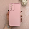 قاب گوشی Galaxy A24 سامسونگ سیلیکونی ژله ای Solid محافظ لنزدار صورتی کد 115031