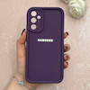 قاب گوشی Galaxy A34 سامسونگ سیلیکونی ژله ای Solid محافظ لنزدار بنفش تیره کد 115039