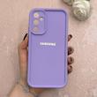 قاب گوشی Galaxy A34 سامسونگ سیلیکونی ژله ای Solid محافظ لنزدار یاسی کد 115043