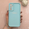 قاب گوشی Galaxy A34 سامسونگ سیلیکونی ژله ای Solid محافظ لنزدار آبی کد 115044