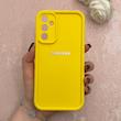 قاب گوشی Galaxy A34 سامسونگ سیلیکونی ژله ای Solid محافظ لنزدار زرد کد 115045