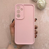 قاب گوشی Galaxy A35 سامسونگ سیلیکونی ژله ای Solid محافظ لنزدار صورتی کد 115053