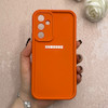 قاب گوشی Galaxy A54 سامسونگ سیلیکونی ژله ای Solid محافظ لنزدار نارنجی کد 115054