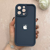 قاب گوشی iPhone 14 Pro Max آیفون سیلیکونی ژله ای Solid محافظ لنزدار سرمه ای کد 115072