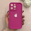قاب گوشی iPhone 13 Pro آیفون سیلیکونی ژله ای Solid محافظ لنزدار صورتی فانتزی کد 115079