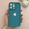 قاب گوشی iPhone 13 Pro آیفون سیلیکونی ژله ای Solid محافظ لنزدار سبز کد 115080