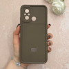 قاب گوشی Redmi 12C / Poco C55 / Redmi 11A شیائومی سیلیکونی ژله ای Solid محافظ لنزدار قهوه ای کد 115102