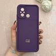 قاب گوشی Redmi 12C / Poco C55 / Redmi 11A شیائومی سیلیکونی ژله ای Solid محافظ لنزدار بنفش تیره کد 115106