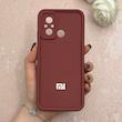 قاب گوشی Redmi 12C / Poco C55 / Redmi 11A شیائومی سیلیکونی ژله ای Solid محافظ لنزدار عنابی کد 115107