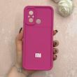 قاب گوشی Redmi 12C / Poco C55 / Redmi 11A شیائومی سیلیکونی ژله ای Solid محافظ لنزدار سرخابی کد 115108