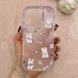 قاب گوشی iPhone 16 Pro آیفون مات ژله ای فانتزی ضدضربه طرح خرگوشی کیوت کد 115191